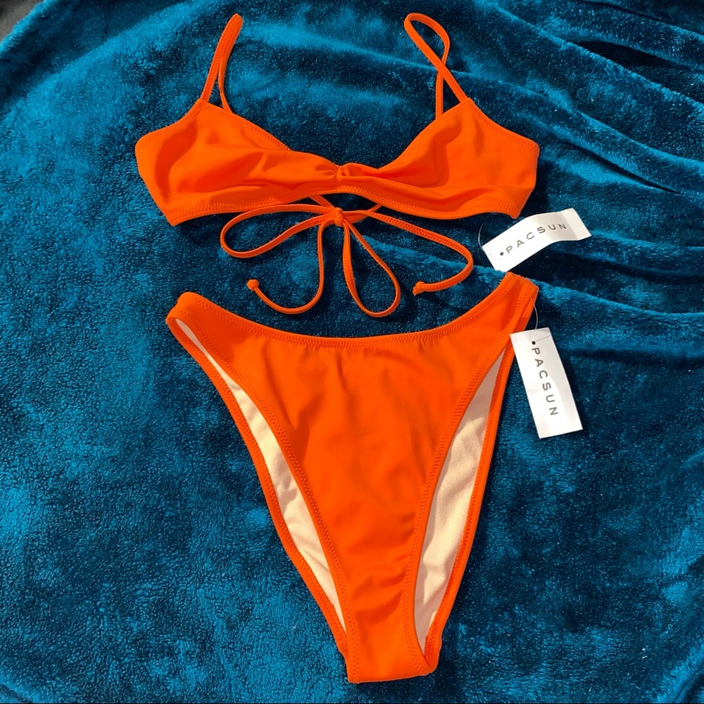 NWT Orange Pacsun Two Piece Set Size S